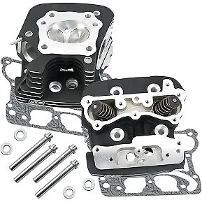 S&S CYCLE 900-0251 Black 79cc Super Stock Cylinder Head for Twin Cam