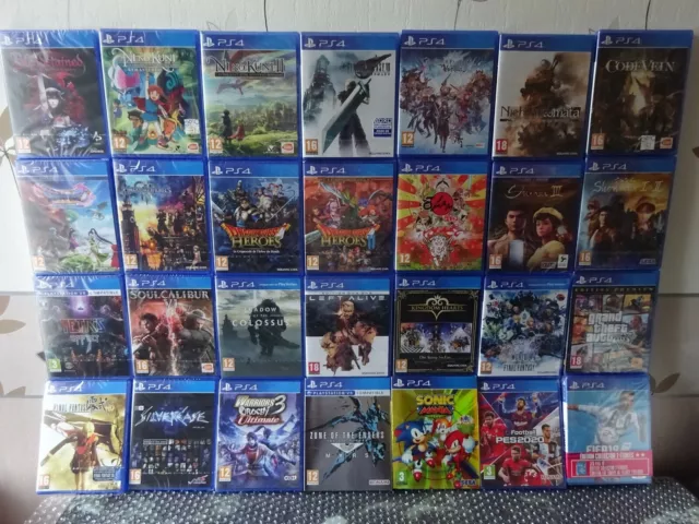 Lot 28 jeux PS4 -NEUF-