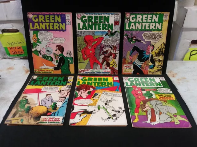 Green Lantern #11,13,15,17,19,20 (X6) LOT (1st App Stel/Flash) DC Comics 1962