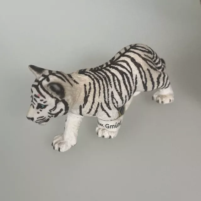 Schleich Animal Wildlife Tiger Cub White Pet Action Figures With Tag 2