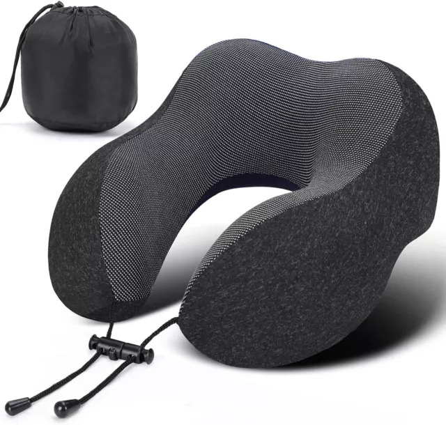 Memory Foam U-Shaped Travel Pillow Neck Support Head Rest Car Plane Soft Cushion 2