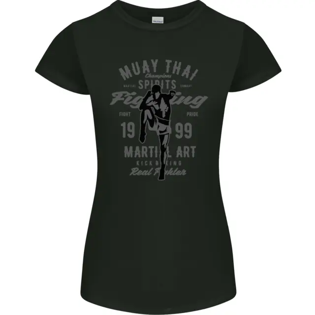 Muay Thai Fighting MMA Martial Arts Gym Womens Petite Cut T-Shirt