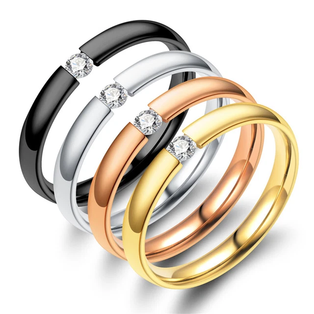 Bague De Fiançailles Pour Femme Homme Amoureux Couple Doigt Bague De Mariage .