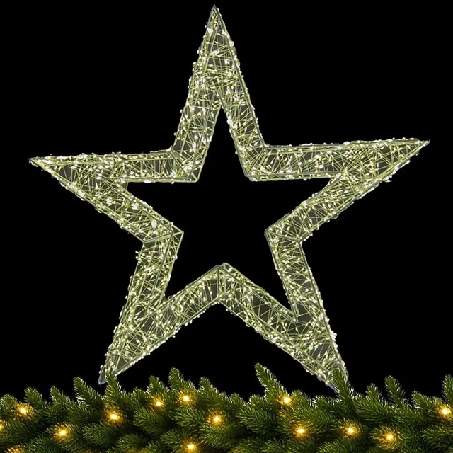 Set 12 Stelle Luminose A LED, Decorazioni Natalizie Da Esterno