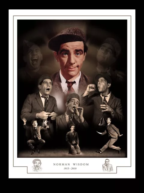 Norman Wisdom Montage Print