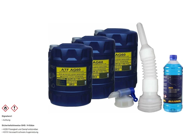 60L mannol Huile pour Boîte à Vitesse Automatique Atf AG60 Équipement Öll Incl.