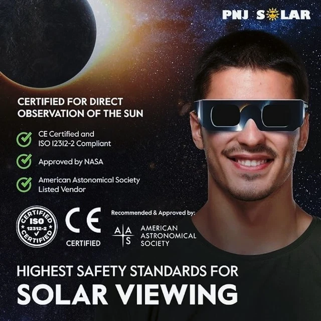 SOLAR ECLIPSE GLASSES 2024 Solar Eclipse Glasses bulk ISO Certified
