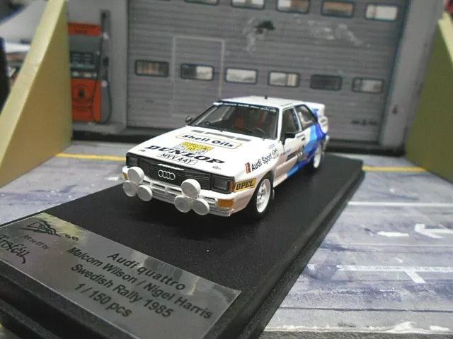 AUDI Quattro Gr.B Rallye Schweden Sweden 1985 #10 Wilson Ha Trofeu Scala43 1:43