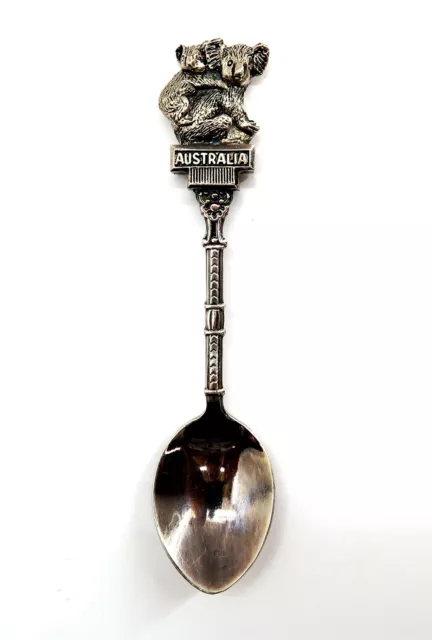 Vintage AUSTRALIA KOALA BEAR Silver Plate Souvenir Spoon by Perfection Plate