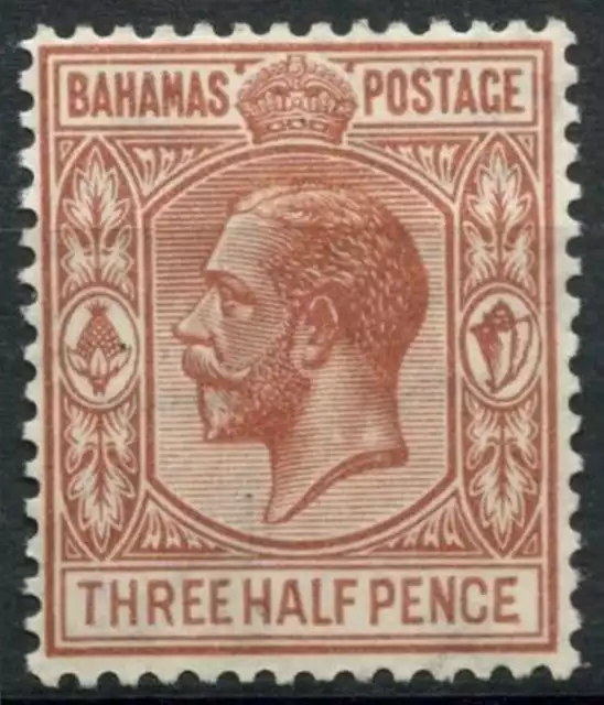 Bahamas 1921-1937 SG#117, 1.5d Brown-Red KGV MH Wmk Script CA #D85363