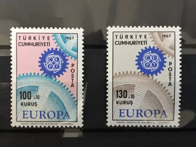 Türkei MiNr 2044/2045 Europa Cept 1967 postfrisch
