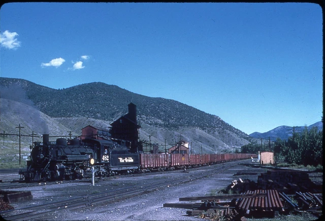 D&RGW Rio Grande 482 Salida, CO 1955 duplicate slide