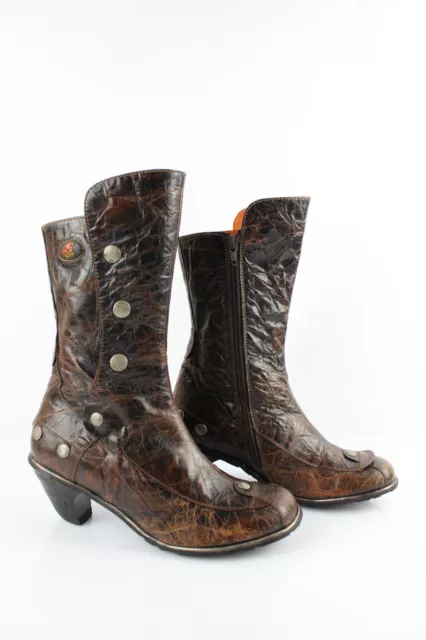 EJECT Bottines Cuir Marron Nuancé T 36 Très bon état