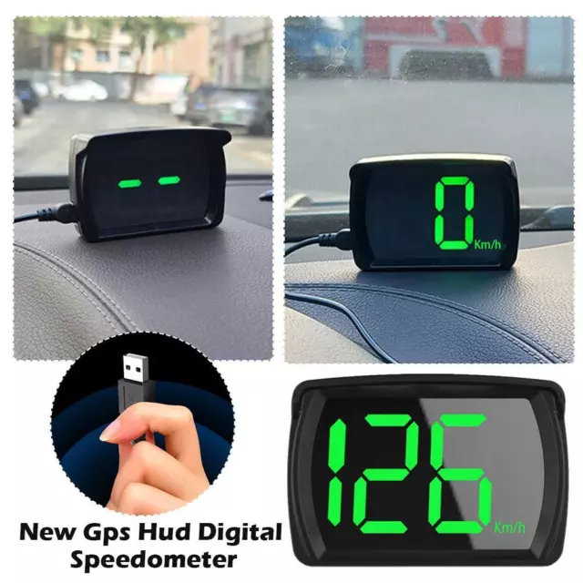 HUD GPS Head Up Display Speedometer Odometer Car Digital Speed KM/H Universal ъс