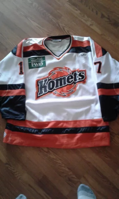 Fort Wayne Komets ECHL Hockey Guy Dupuis autograph Jersey Athletic Knit  Youth XL