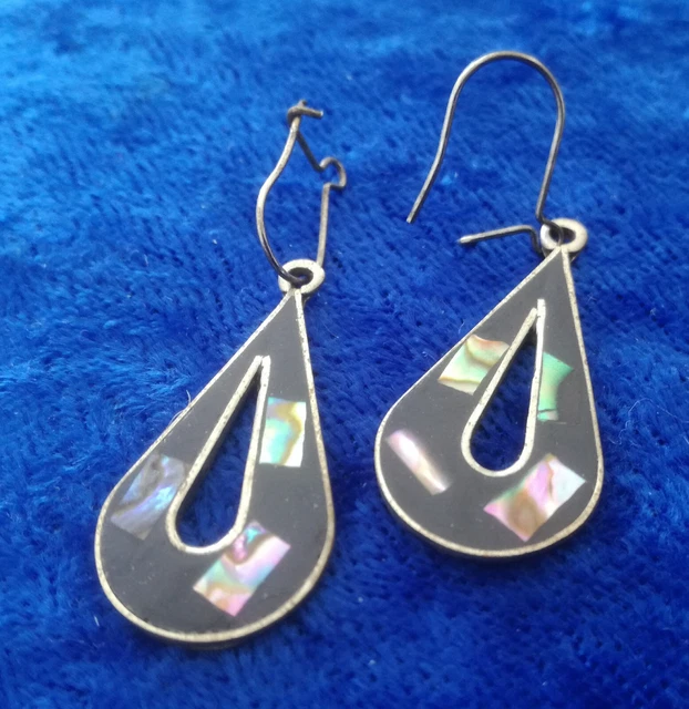 Boucles D'oreilles Argent 925 Mexico - Percées - Clous - Excellent état