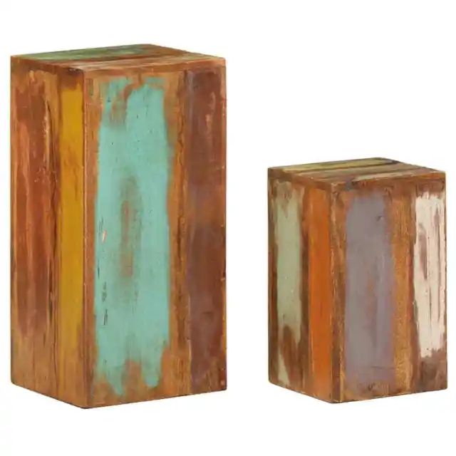 Side Tables 2 pcs Solid Reclaimed Wood vidaXL