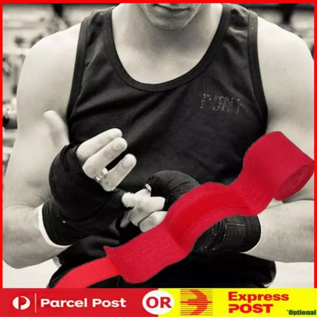 3Pcs 2.5m Boxing Bandages Competition Sanda Handbands Boxing Equipment (Red)