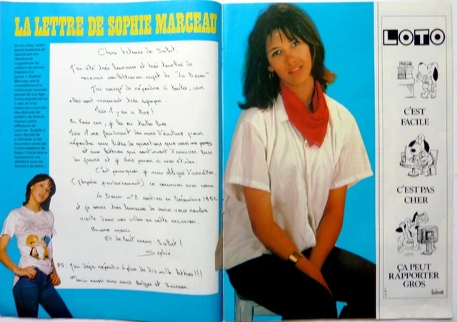 Sophie Marceau =  Coupure De Presse 2 Pages 1981 / Clipping
