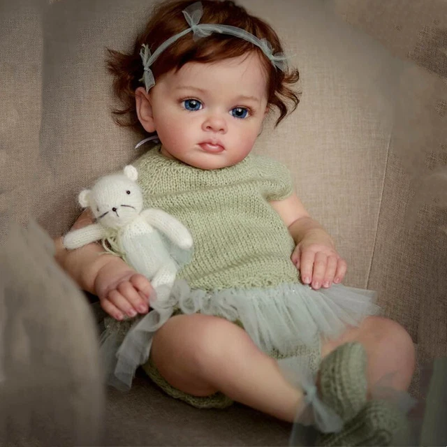 23inch Handmade Full Silicone Reborn Baby Dolls Real Body Doll Newborn Kids Gift