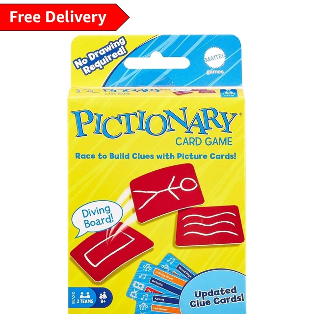TEAM COMPETITION PICTIONARY Card Game - Fun for 4 or More Players Ages ...