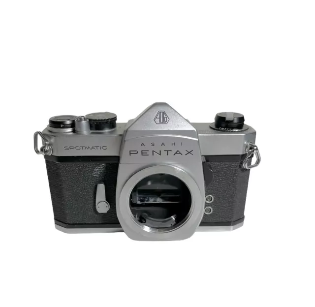 Pentax Asahi Spotmatic 35mm Film Camera Silver Body Japan TESTED Working FLAWS