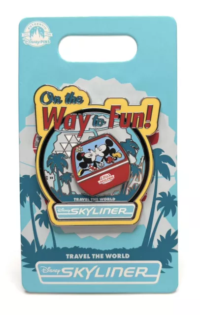 Disney World Parks Skyliner Mickey & Minnie On The Way To Fun Trading Pin - NEW