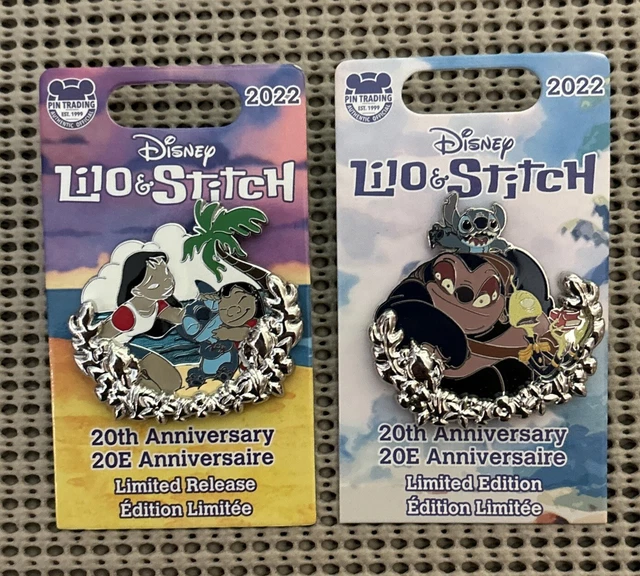 DISNEY PINS LILO And Stitch 20th Anniversary Set Of 2 Limited Release