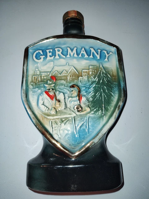 Vintage 1970 West / East Germany Jim Beam Distilling Co. Whiskey Decanter Empty