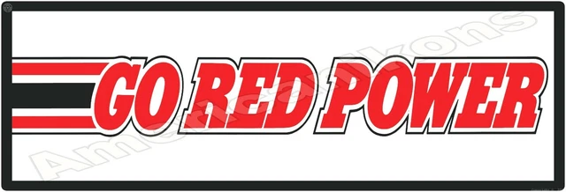 Farmall - Go Red Power! New Metal Sign, 16" x 48" USA STEEL XL Size - 8 lbs