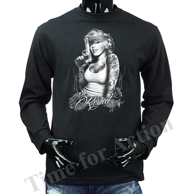 Monroe Respect Graphic Long Sleeve T-shirt Tee