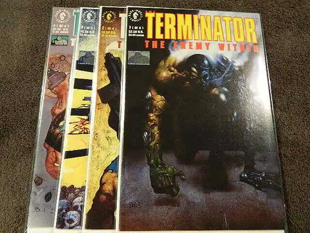 1991 DARK HORSE Comics THE TERMINATOR The Enemy Within #1-4 Complete Set - VF/NM