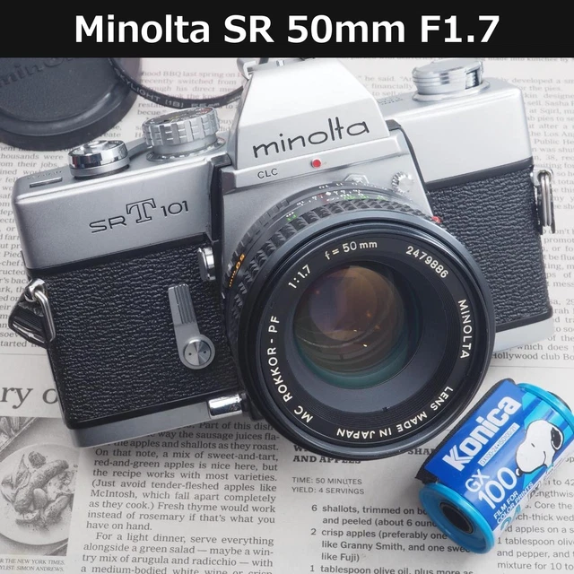 MINOLTA SRT101 MC ROKKOR 50mmF1.7 Mantenido 68 EUR 179,24