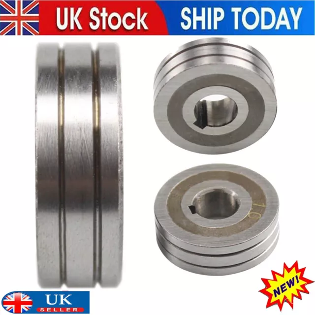 UK Mig Welder Wire Feed Drive Roller Roll Wheel Parts Knurled Groove 0.6-1.0