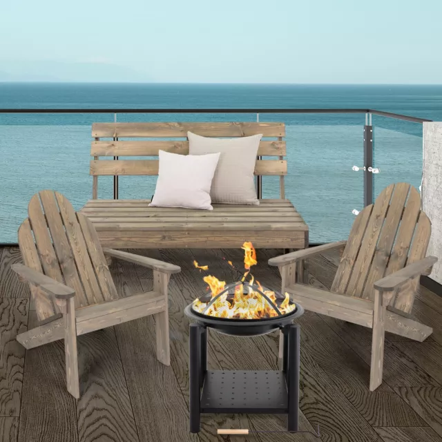 Banco silla de jardín de madera cojín de asiento hoguera para terraza a elegir
