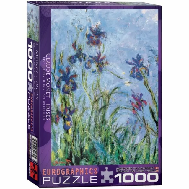 Rompecabezas de sierra Eurographics 1000 piezas - iris / Claude Monet EG60002034