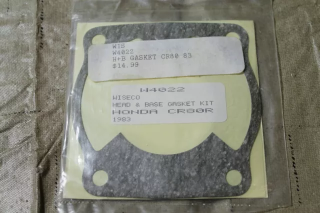 NOS Wiseco Head and Base Gasket Honda 1983 CR80R W4022