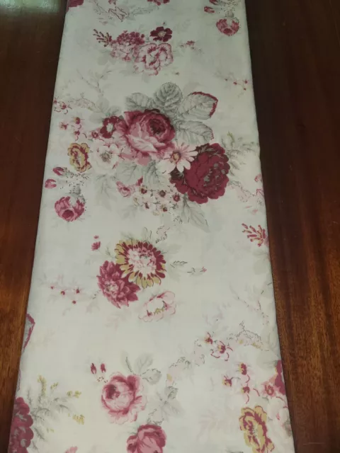 Waverly Garden Room Norfolk Rose Queen Sheet Flat Sheet