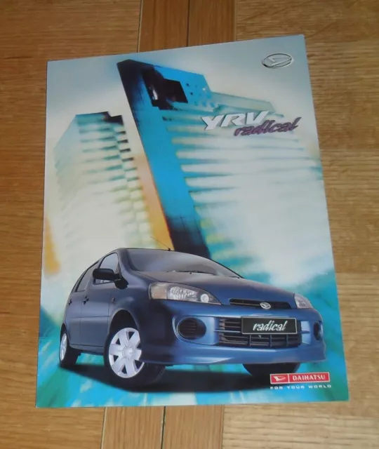 Daihatsu YRV Radical Brochure 2001 - Radical & Radical 2