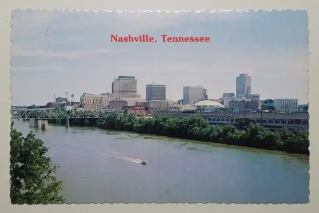 Nashville, Tennessee - Nashville on the Cumberland River Postcard