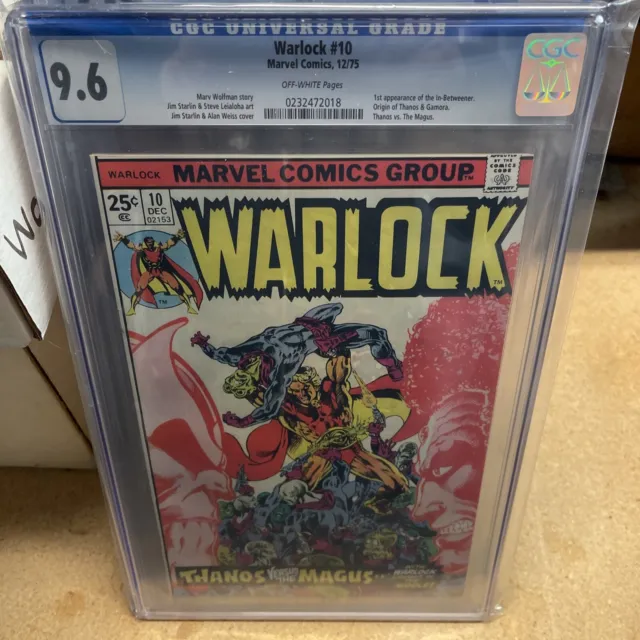 Warlock #10: CGC 9.6 - 1st Appearance of In-Betweener, Origin of Thanos/Gamora