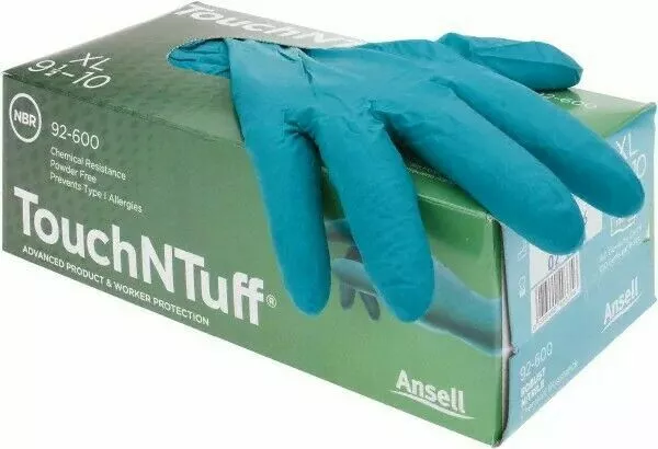 XL Ansell Touch and Tuff Nitrile gloves *2 packs for £25.00