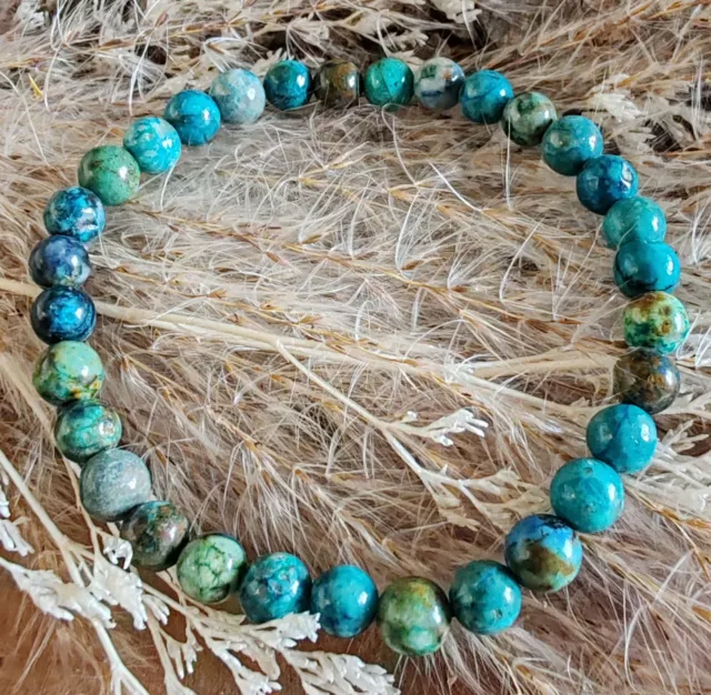 Bracelet en Chrysocolle Shattuckite