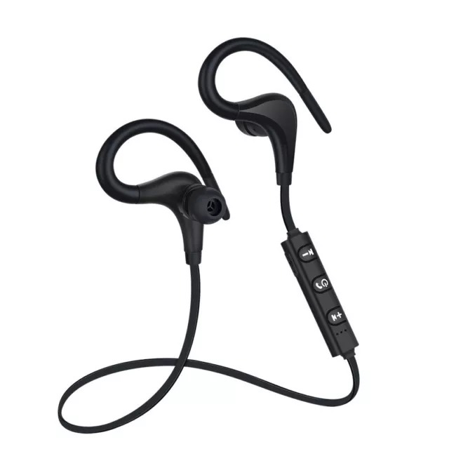 Casque Écouteur Sport Bluetooth Sans Fil Oreillette Stéréo 4.1 Écouteurs Crochet
