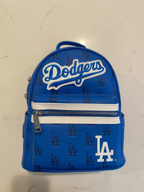 Loungefly MLB Los Angeles LA Dodgers Logo Mini Backpack Brand New With Tags NWT