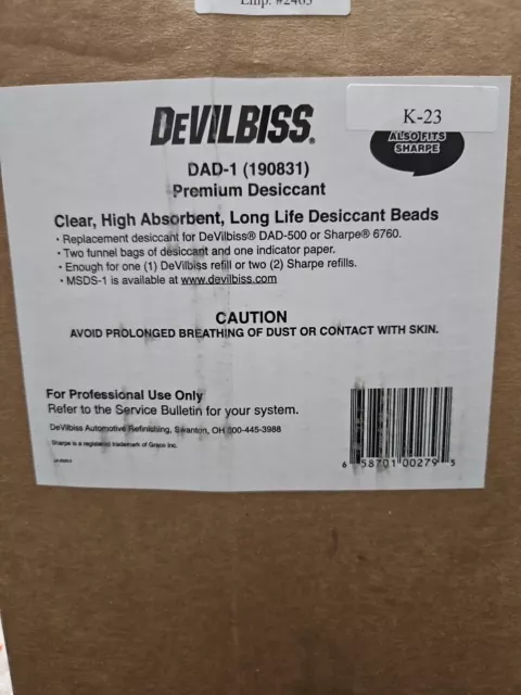 Devilbiss DAD1 DAD1 Replacement Desiccant Filter Media (Two 5 lb. Bags)