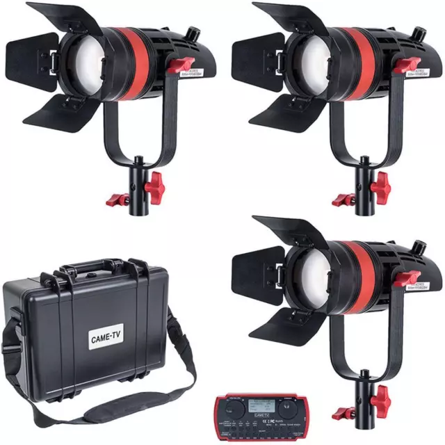 Came-TV Boltzen Q-Series 55W Fresnel Enfocable Luz Diurna LED 3 Kit #1333012