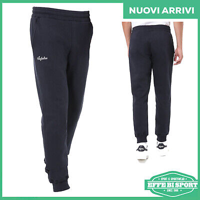 Australian Pantalone di tuta Australian uomo pantaloni blu sport palestra running casual 
