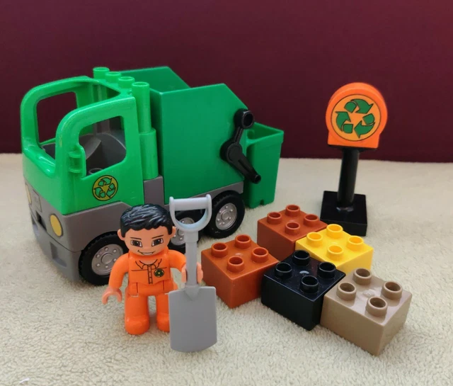 LEGO DUPLO 4659 Le Camion Poubelle Complet Garbage Truck EUR