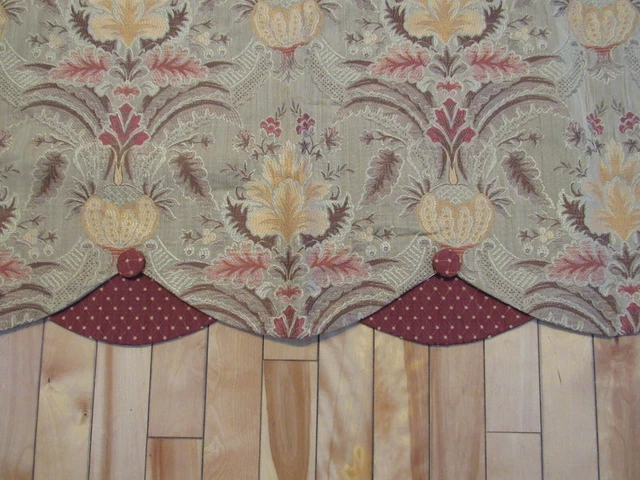 Cenefa Cortina De Enaguas Rlf Home Margaret 50""X 15"" Vieira Botón Dorado Tiene 2